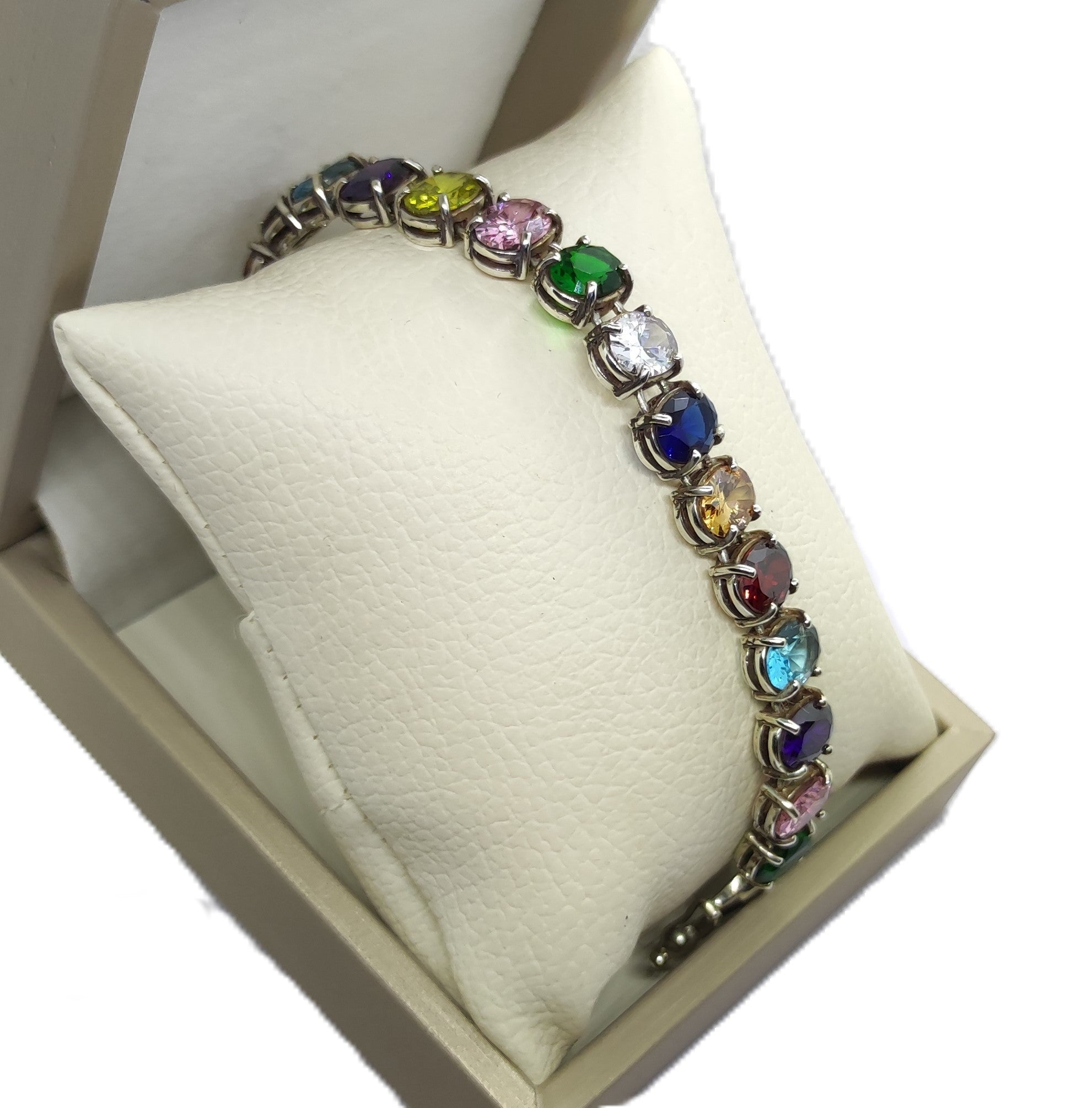 Pulsera Plata 950 Broche Delfin Circonitas Colores Tienda Exclusiva