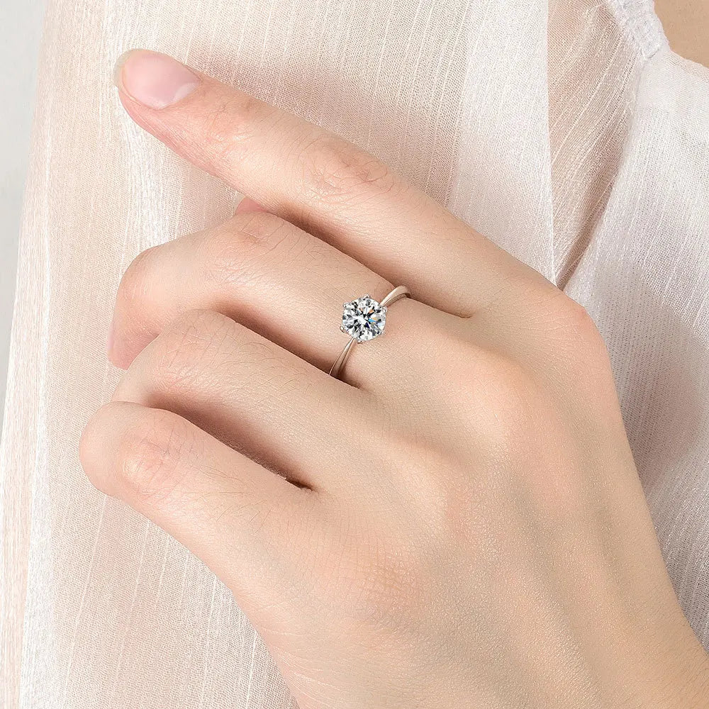 Anillo Ajustable de Plata 925 con Circonia cúbica para mujer