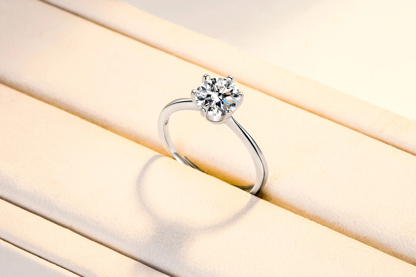 Anillo Ajustable de Plata 925 con Circonia cúbica para mujer